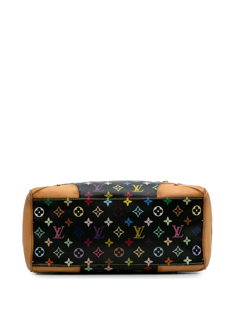 Pre-owned Louis Vuitton 2000-2025 Monogram Multicolore Claudia Shoulder Bag In Black