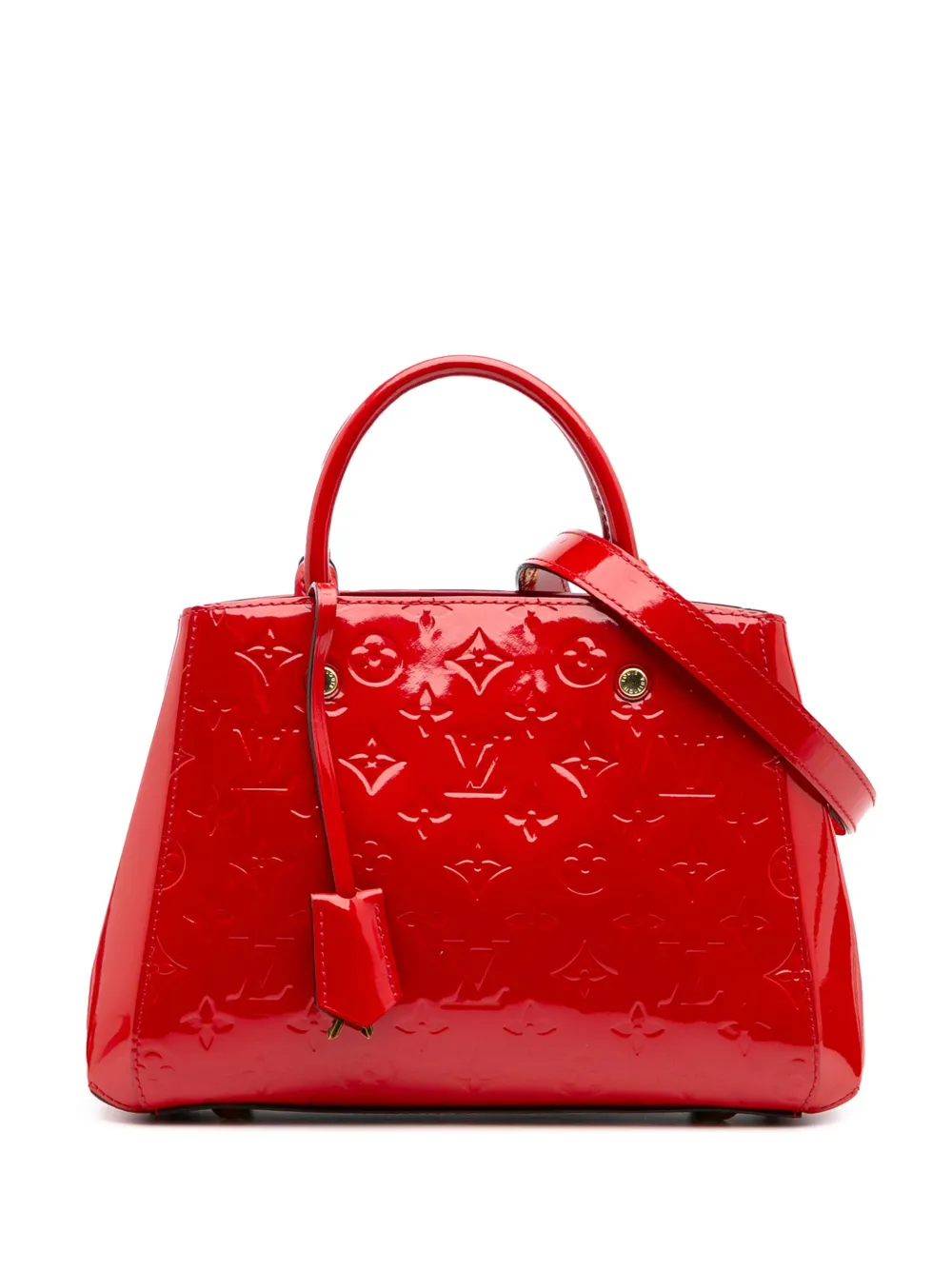 Louis Vuitton Pre-Owned 2015 Monogram Vernis Montaigne BB satchel | Red | Image 1