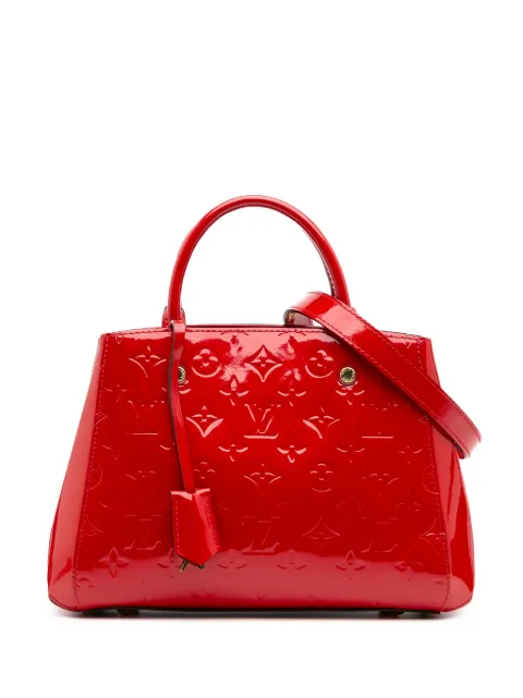 Louis Vuitton Pre-Owned 2015 Monogram Vernis Montaigne BB satchel