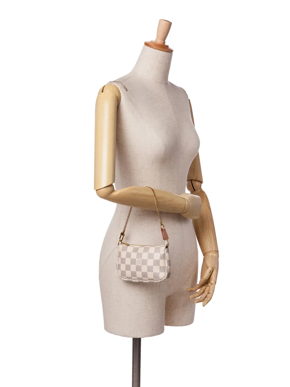 Louis Vuitton Pre-Owned 2020 Damier Azur Mini Pochette Accessoires handbag | Pre-Owned | Image 2