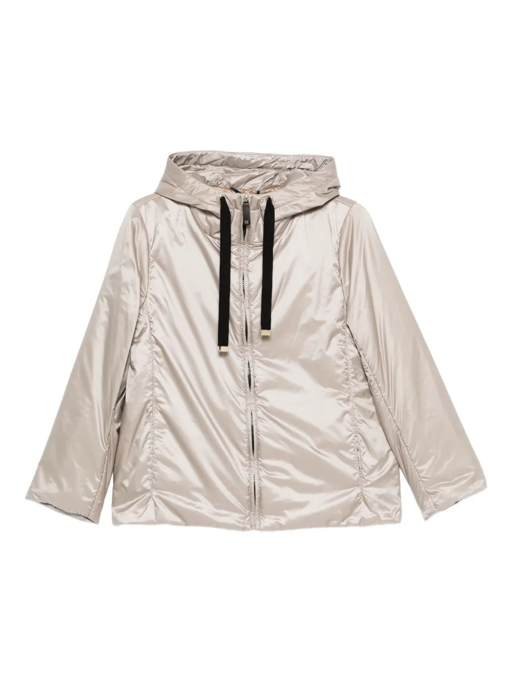 Max Mara The Cube Green jack met capuchon en rits Grijs