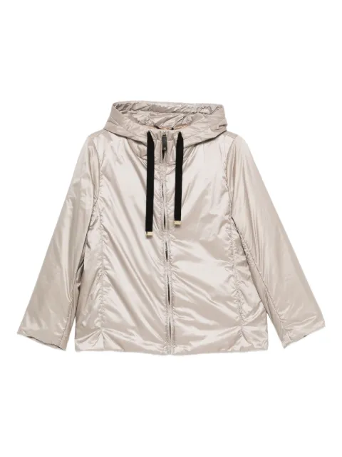 Max Mara chaqueta The Cube Green con capucha