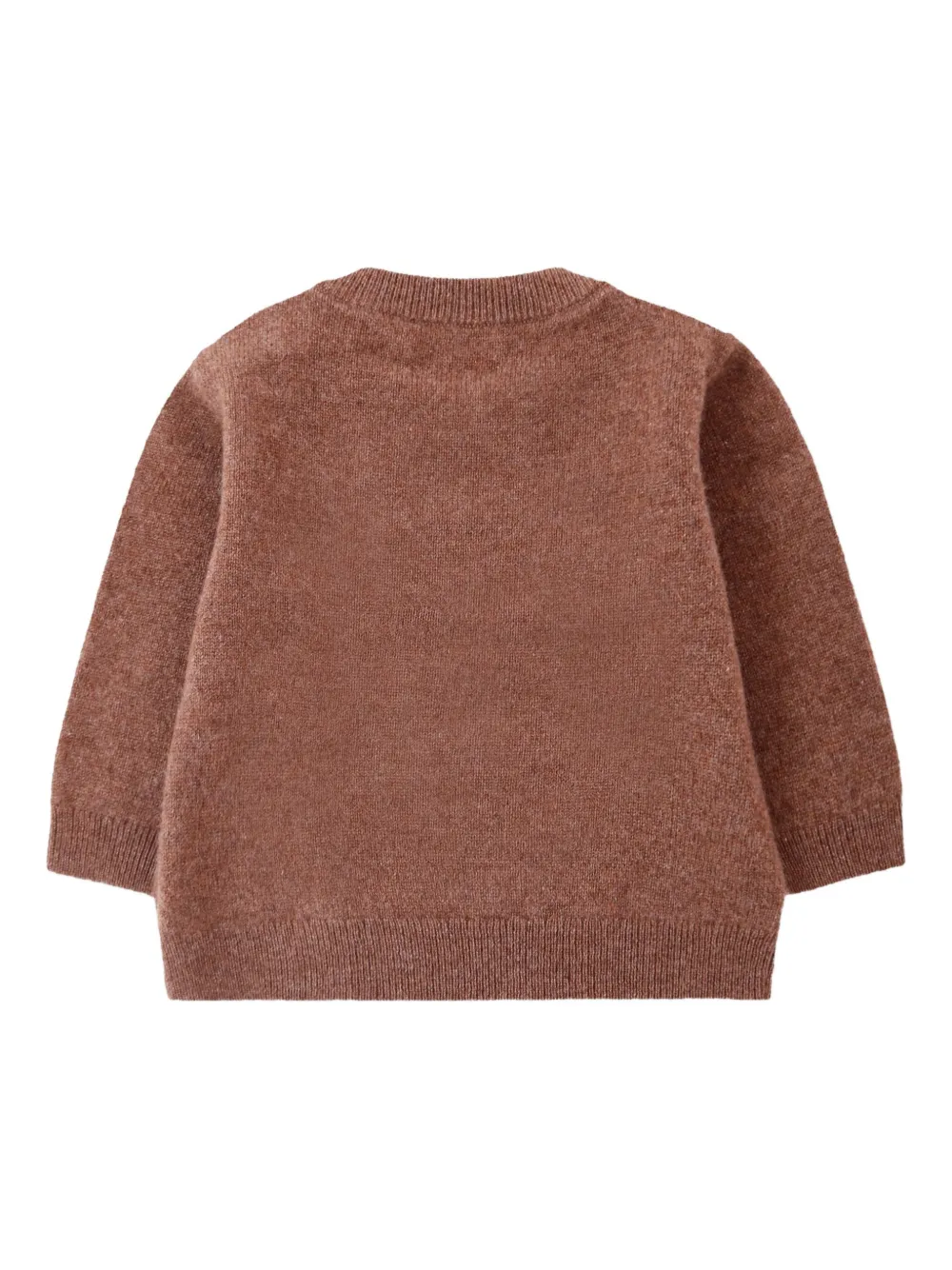 Bonpoint dog-embroidered cashmere sweater Bruin
