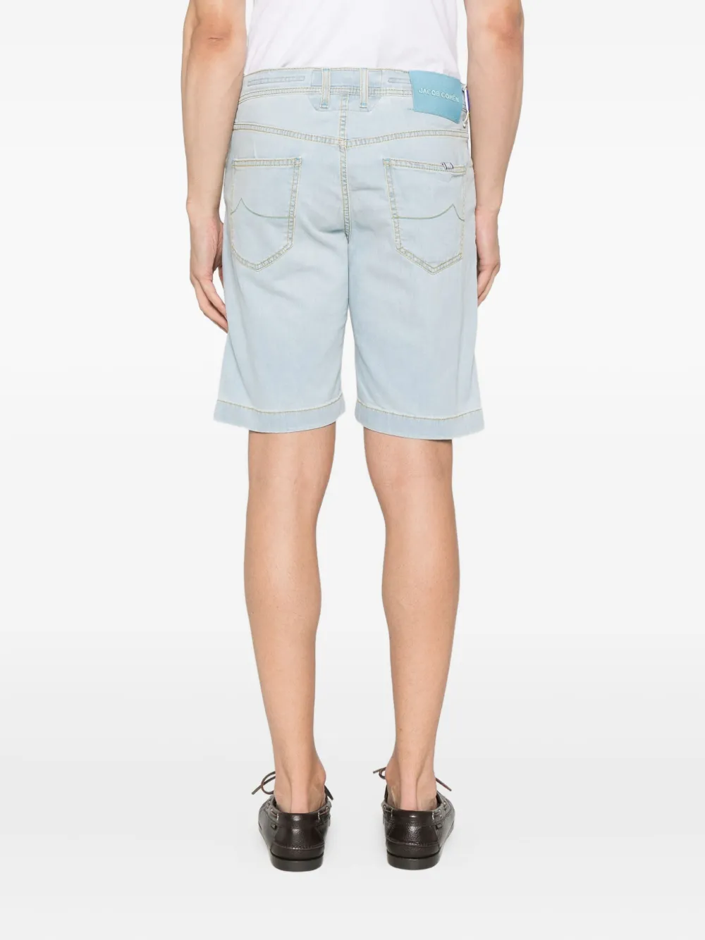 Jacob Cohën Nicolas denim shorts met borduurwerk Blauw