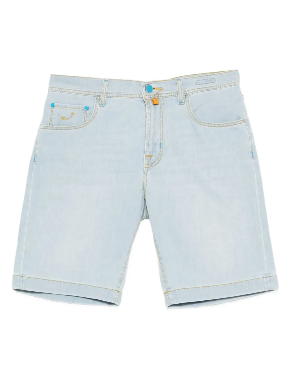 Jacob Cohën Nicolas denim shorts met borduurwerk Blauw