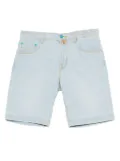 Jacob Cohën Nicolas embroidered denim shorts - Blue