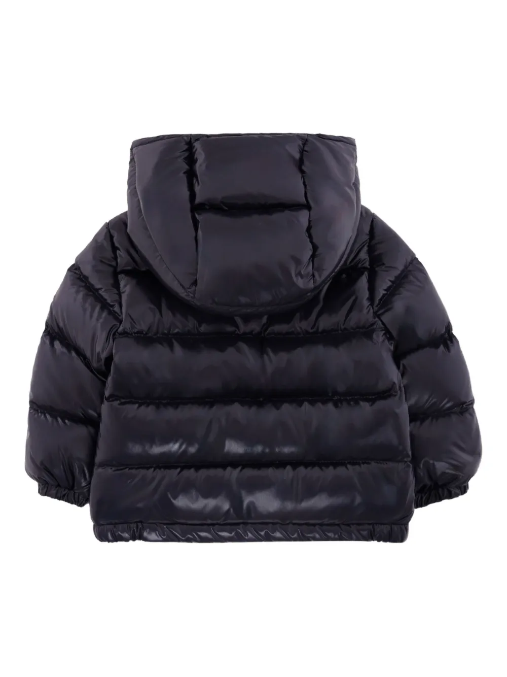 Moncler Enfant hooded puffer jacket Blauw