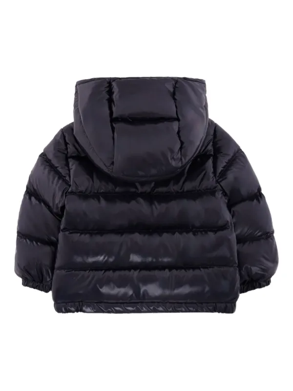 Moncler Enfant Hooded Puffer Jacket Blue FARFETCH ID