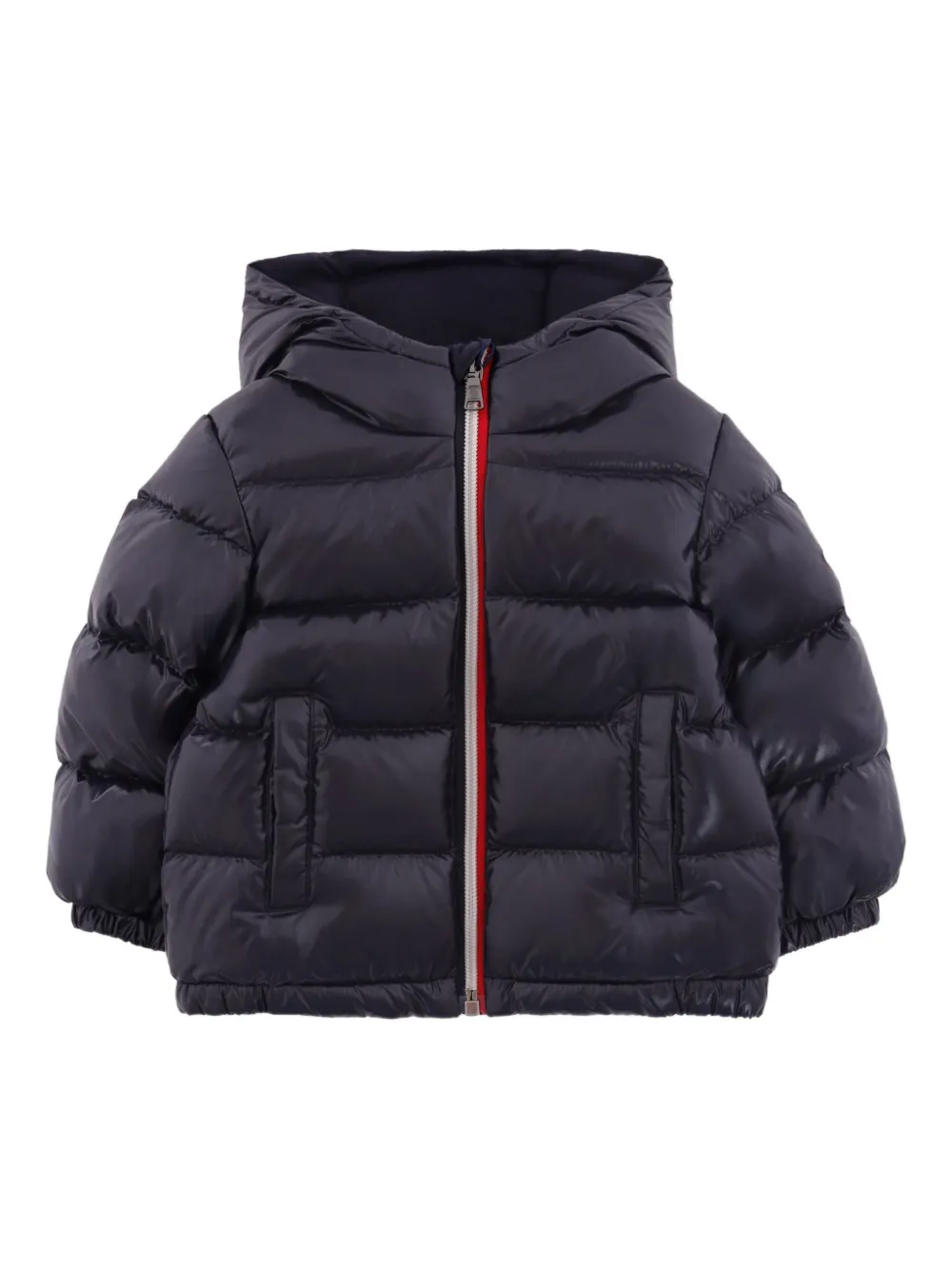 Moncler Enfant hooded puffer jacket Blauw