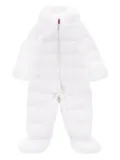 Moncler Enfant quilted hooded snowsuit - White