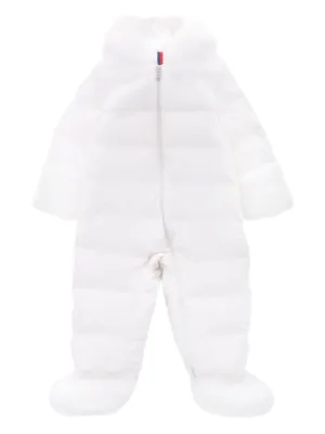 Moncler Enfant フーデッド ロンパース | ブルー | FARFETCH JP