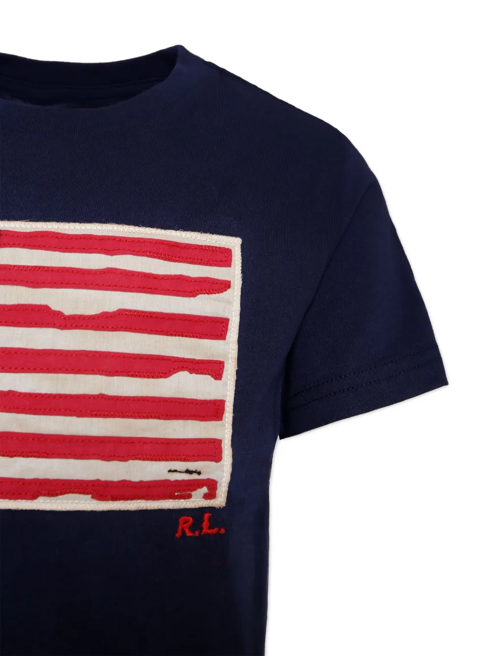 POLO RALPH LAUREN KIDS graphic-print T-shirt Blauw