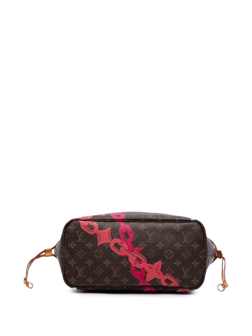 Pre-owned Louis Vuitton 2016 Monogram Bay Neverfull Mm Tote Bag In Brown