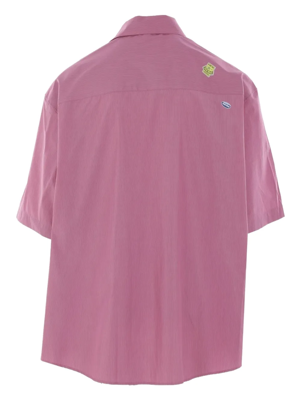 Martine Rose logo-motif cotton shirt - Roze
