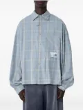 Maison MIHARA YASUHIRO patchwork-plaid cotton shirt - Blue