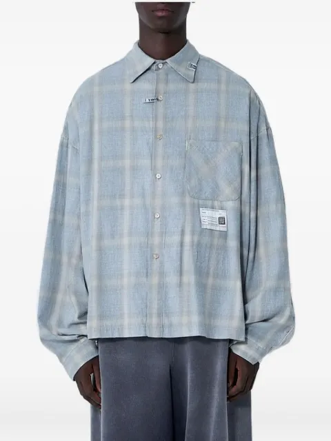 Maison MIHARA YASUHIRO patchwork-plaid cotton shirt