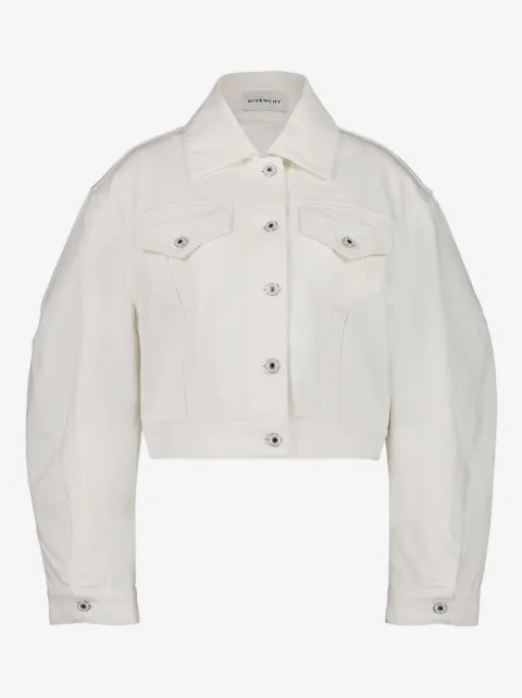 Givenchy veste en jean à patch logo