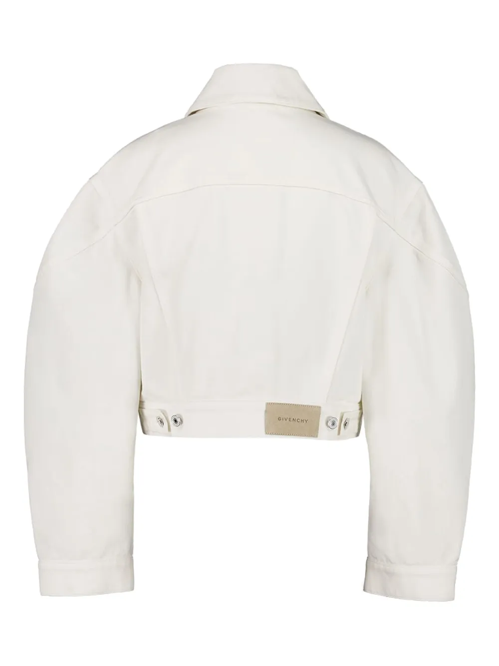 Givenchy Denim jack met logopatch Wit