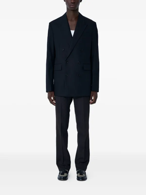 Gucci ノッチドラペル ダブルジャケット | ブラック | FARFETCH JP