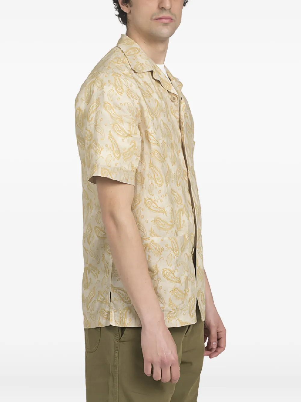 Paisley-Print Pocket Shirt
