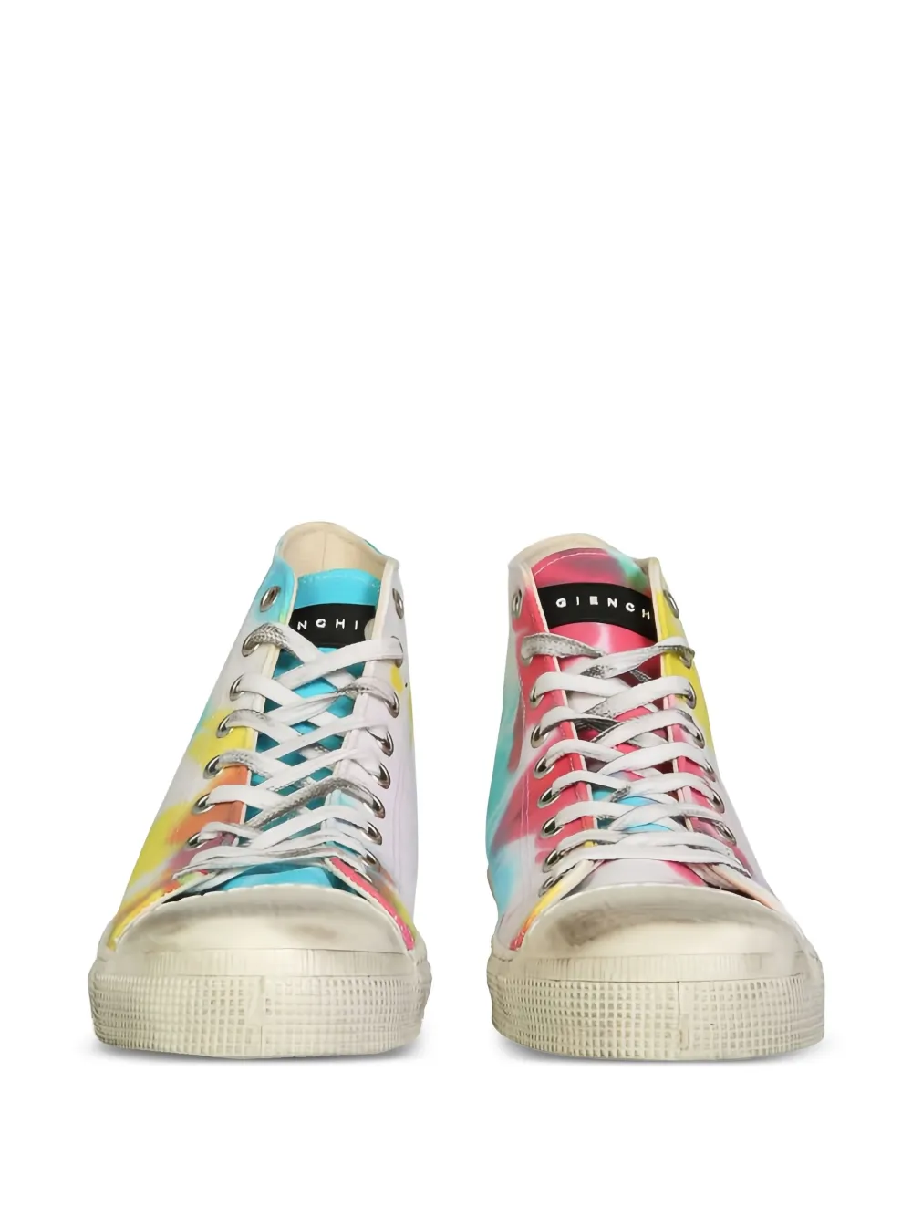 METAL GIENCHI tenis altos con estampado tie-dye en colaboración con Jean Michel | Tenis altos | Image 2