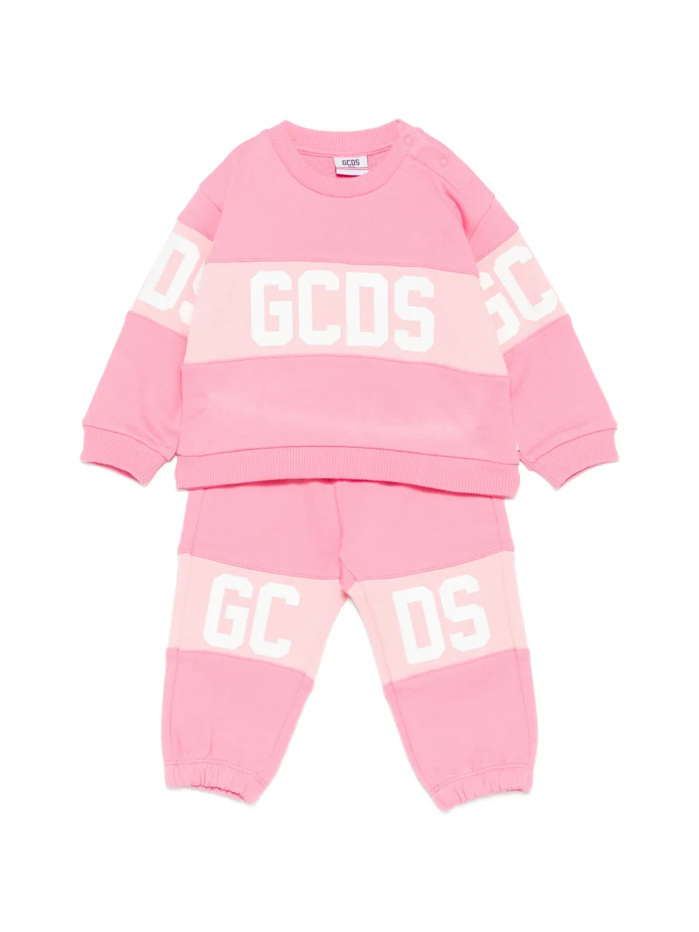 Gcds Kids logo-print tracksuit - Rosa