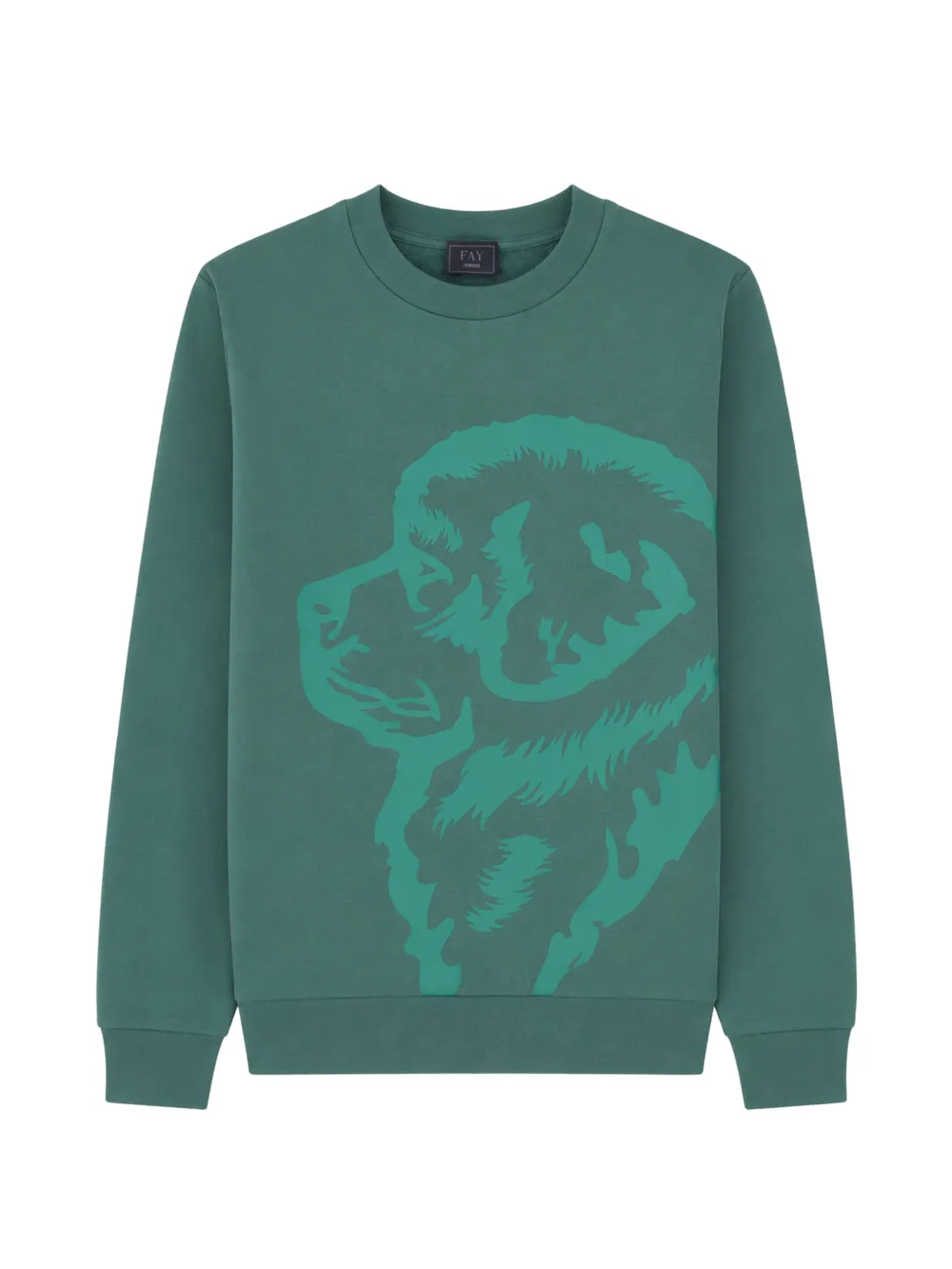 Fay Kids graphic-print sweater - Vert Fay Kids graphic-print sweater - Vert