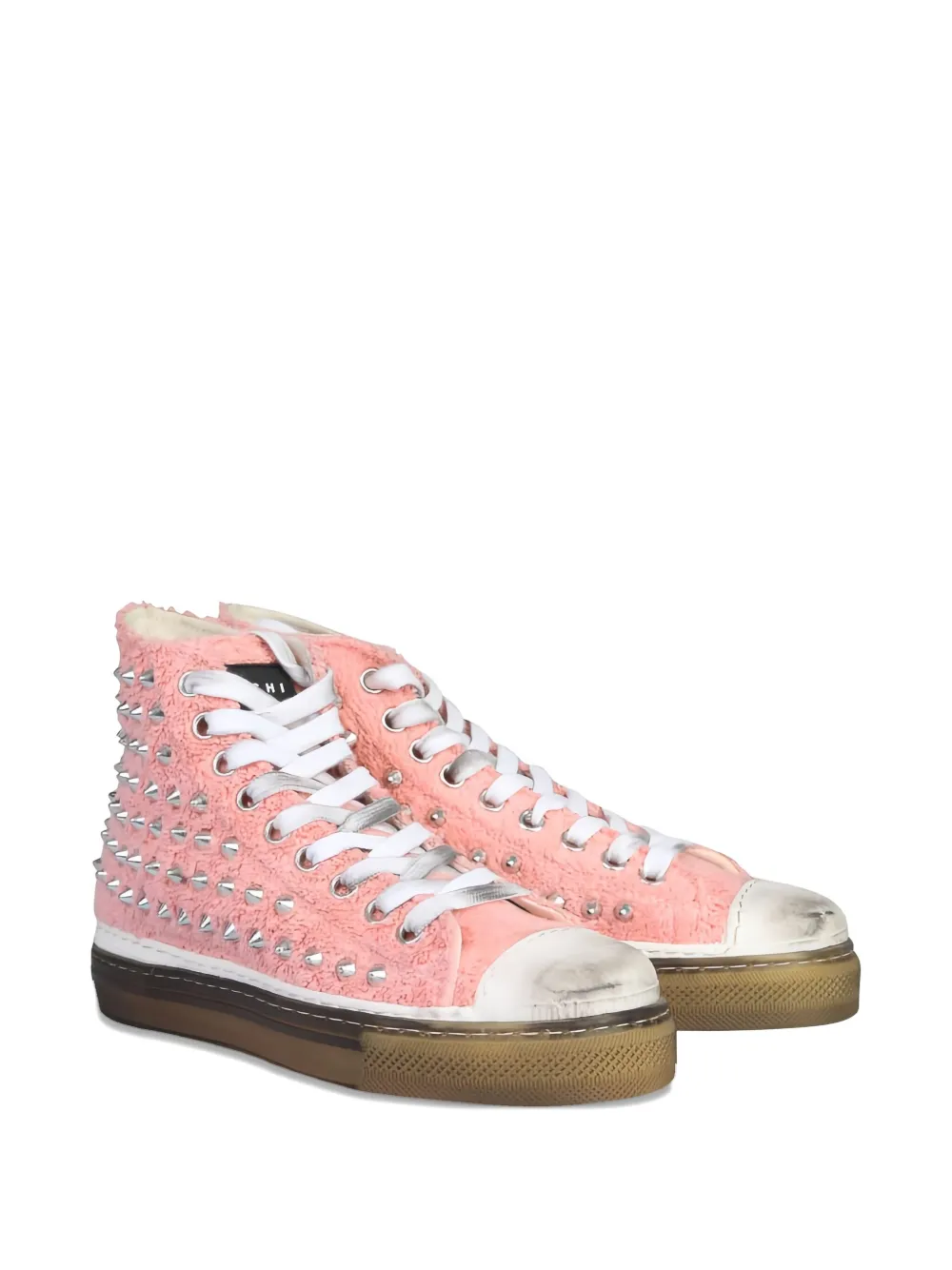 METAL GIENCHI Jimmy studded sneakers - Roze