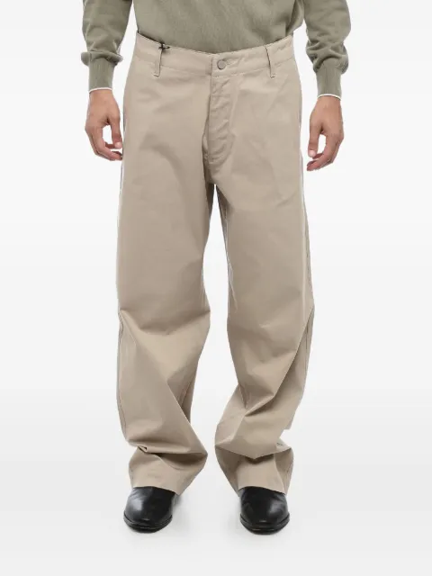 Giorgio Armani button-fastening cotton trousers