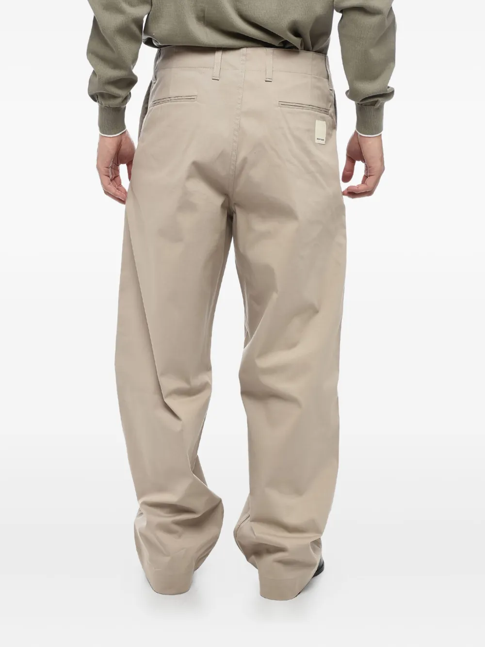 Giorgio Armani Broek met knoopsluiting Beige