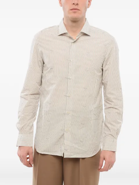 Giorgio Armani striped logo shirt