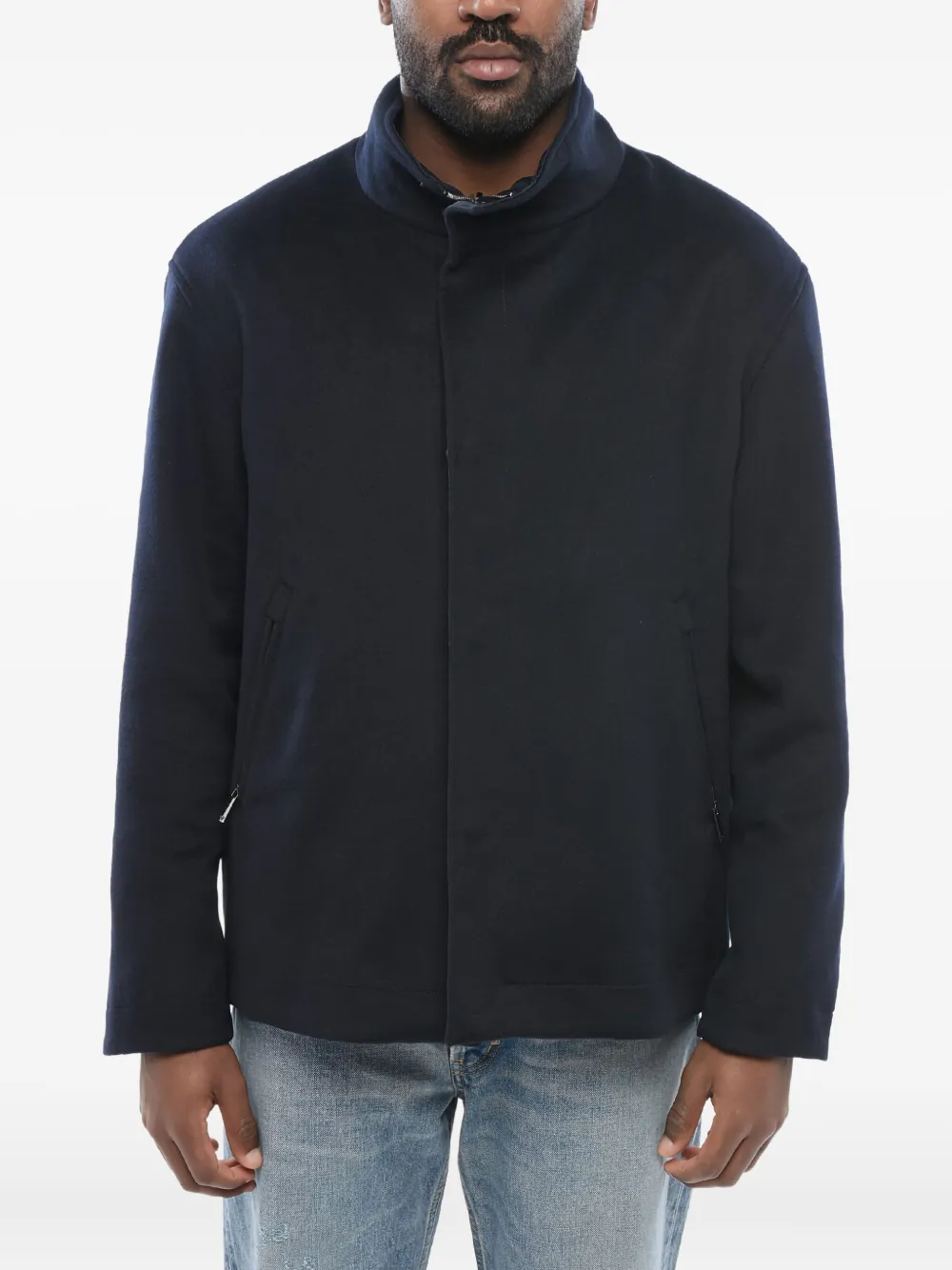 Giorgio Armani zip-front reversible jacket | Blue | Image 1