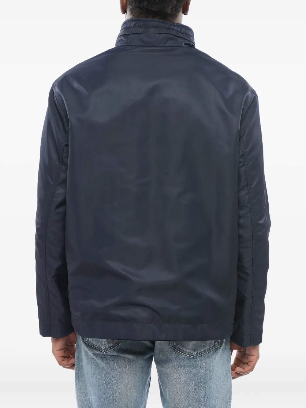Giorgio Armani Omkeerbaar jack met rits Blauw