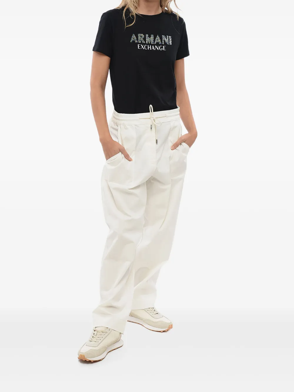 Giorgio Armani Broek met trekkoord Wit