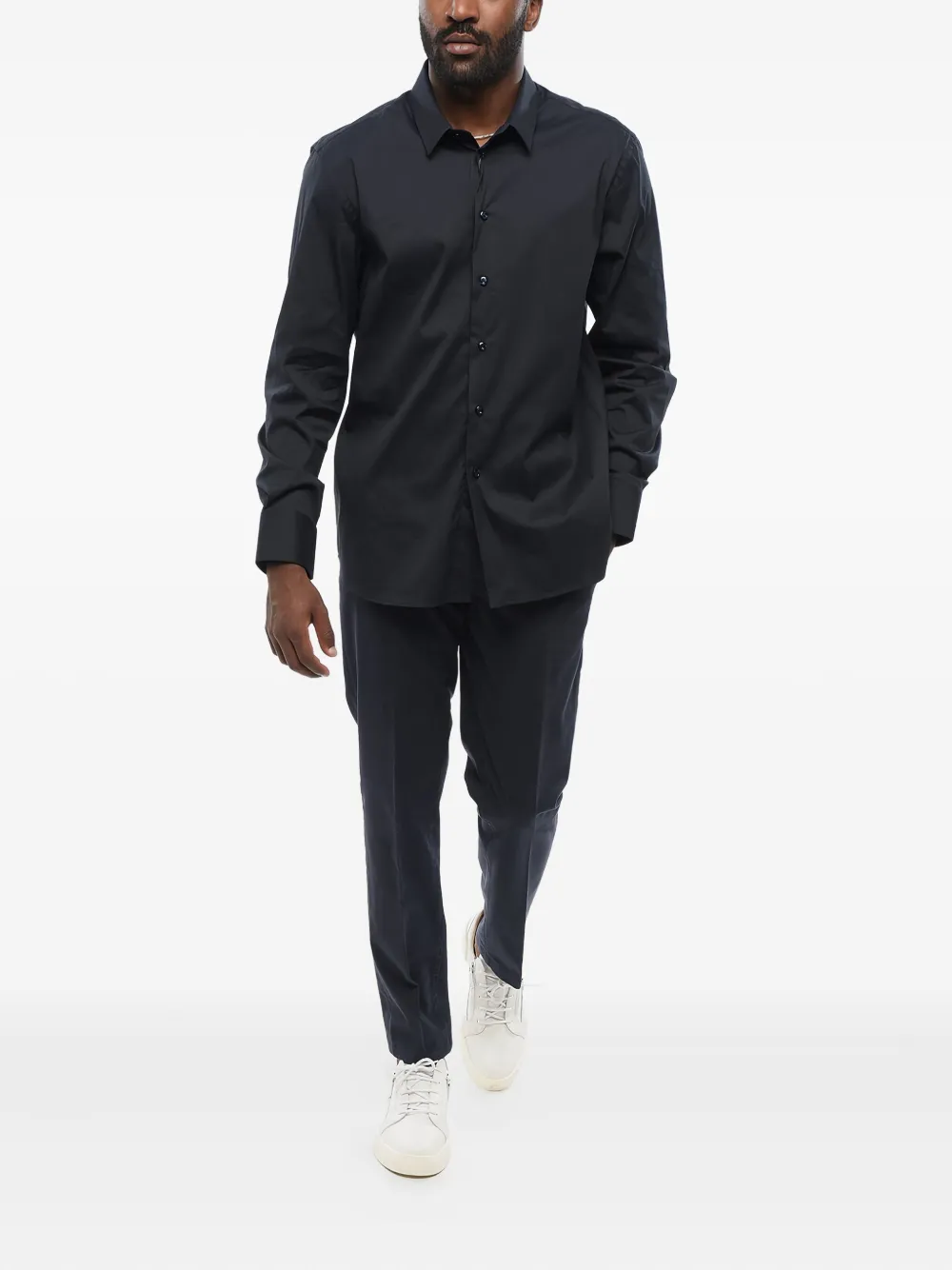 Giorgio Armani Overhemd Blauw