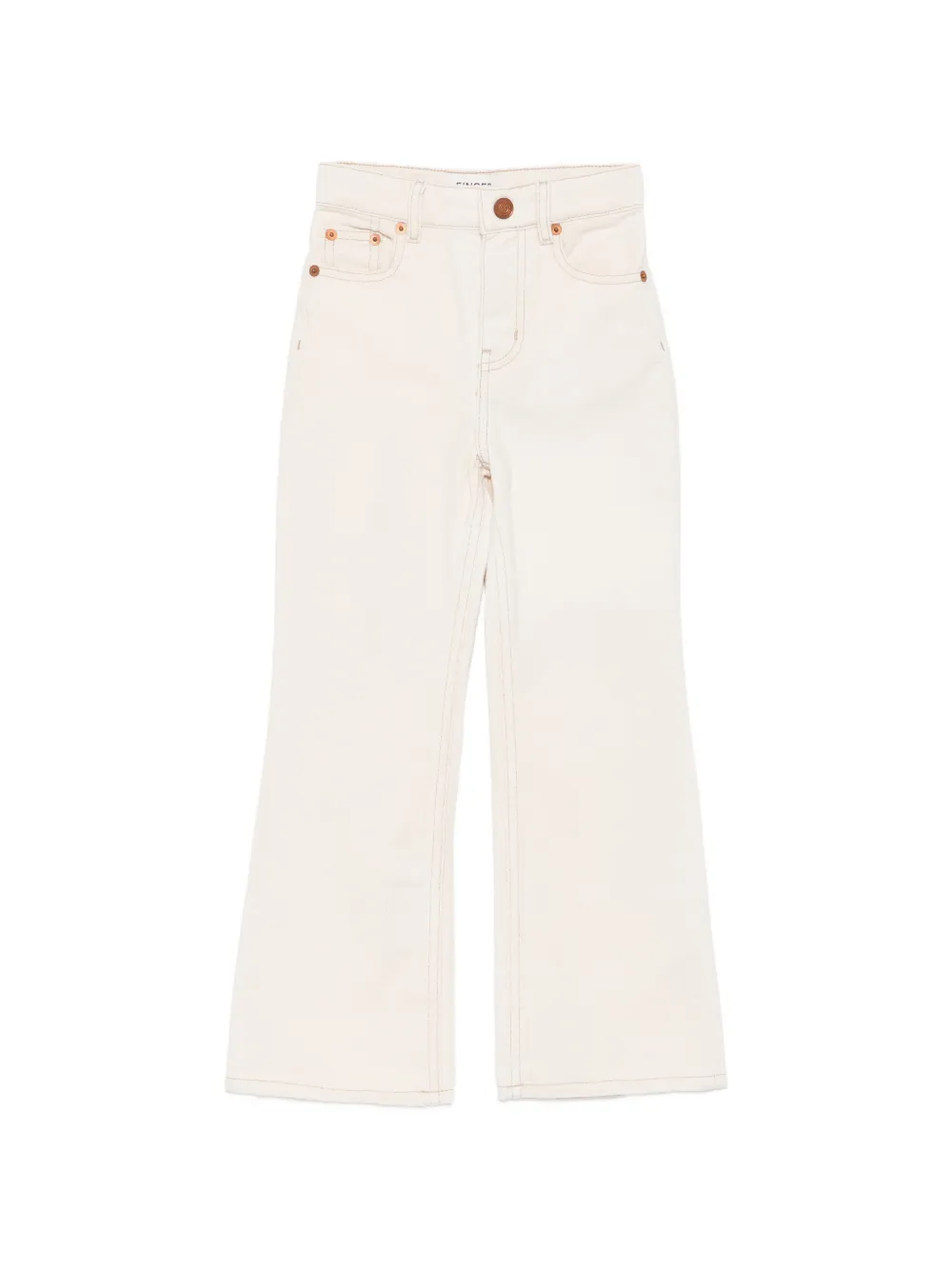 Finger In The Nose Fiona high-waisted flared jeans - Toni neutri