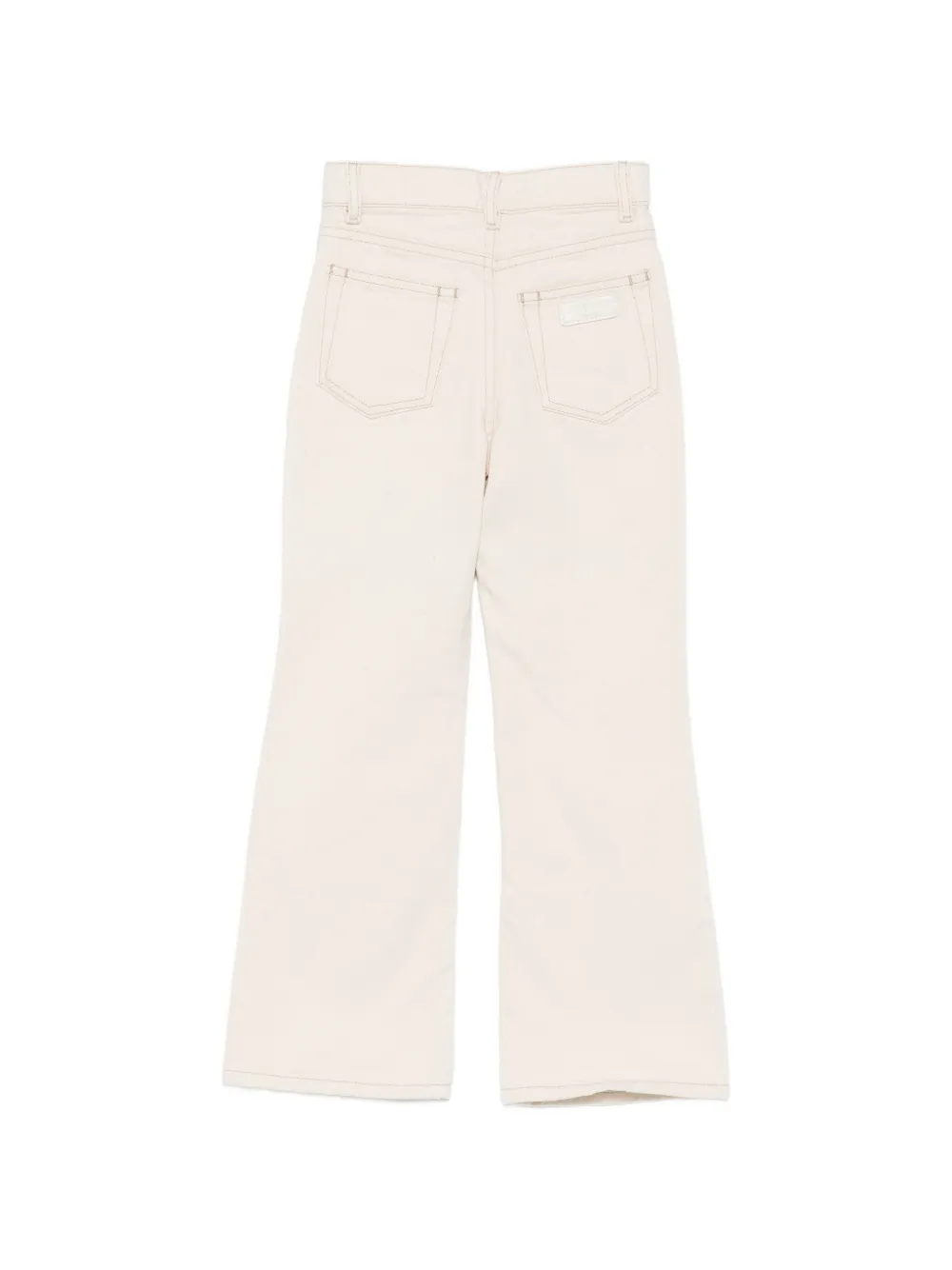 Finger In The Nose Fiona high waist flared jeans Beige
