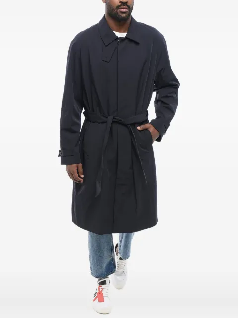 Giorgio Armani belted buttoned trench coat