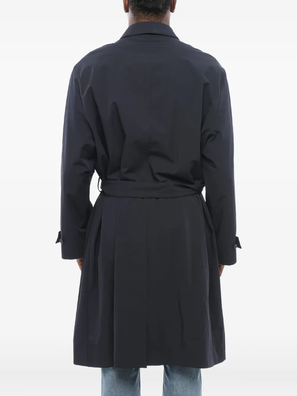 Giorgio Armani Trenchcoat met knopen Blauw