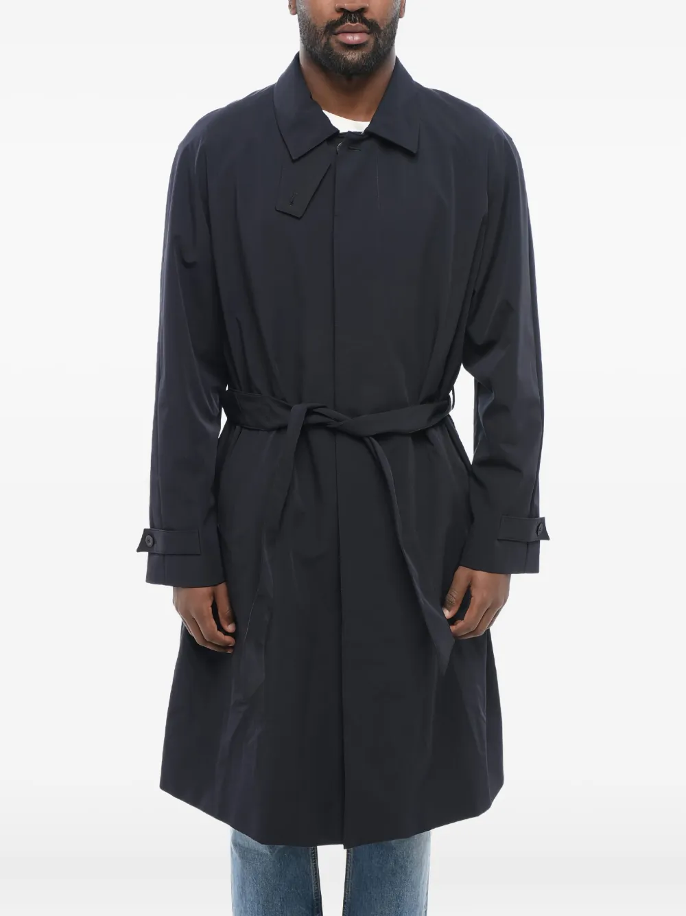 Giorgio Armani belted buttoned trench coat | Trench Coats  | Image 2