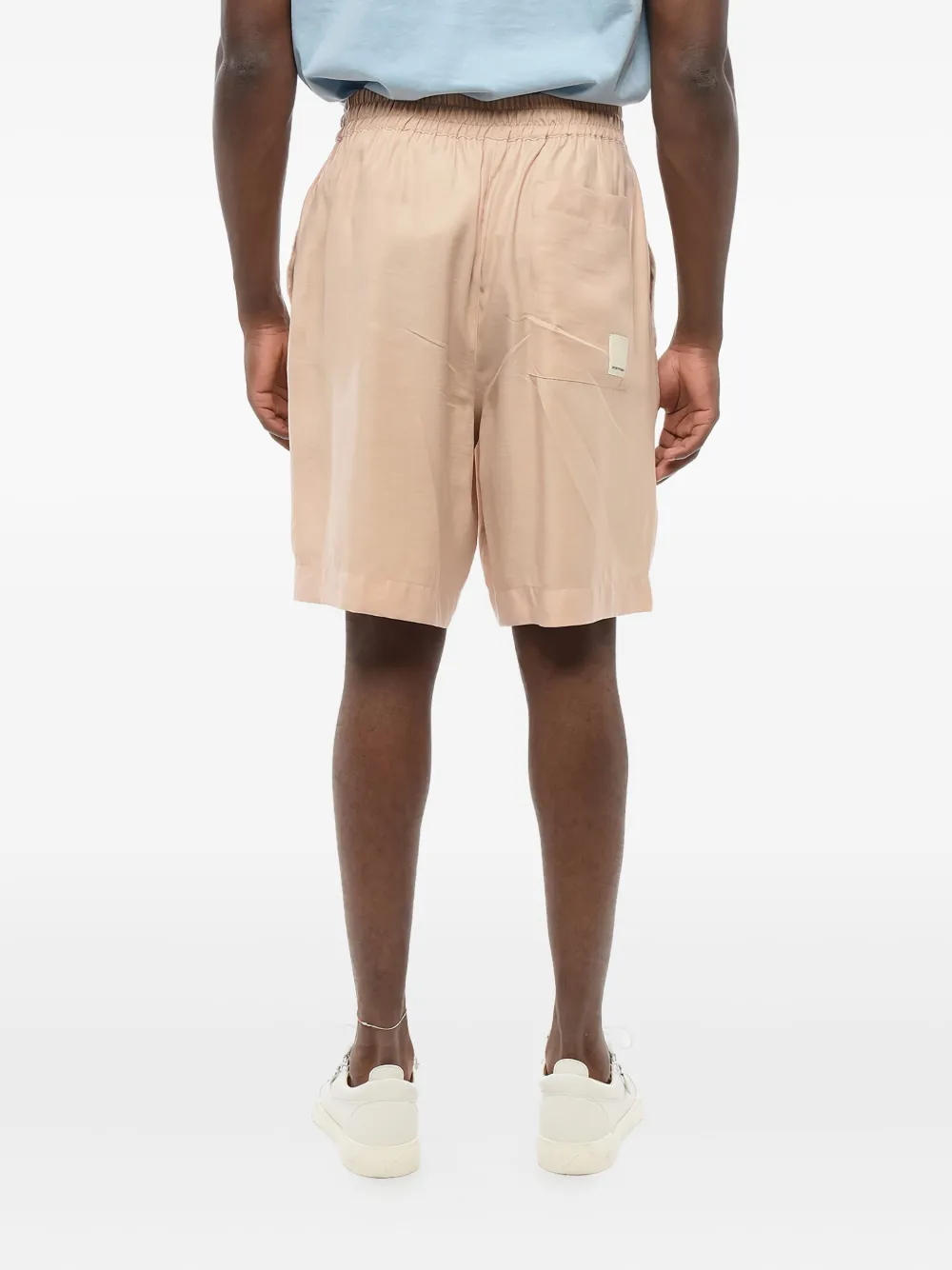 Giorgio Armani Shorts met elastische taille Beige
