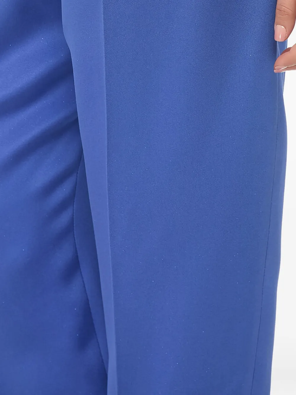 Giorgio Armani Zijden plooibroek Blauw