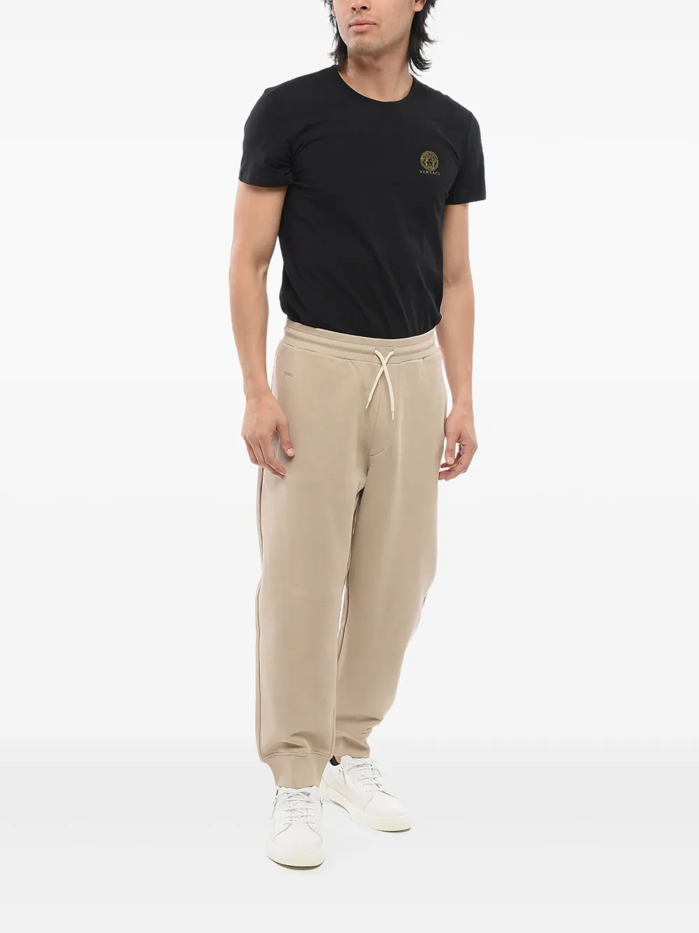Giorgio Armani elastic-waist drawstring sweatpants | Neutrals | Image 1