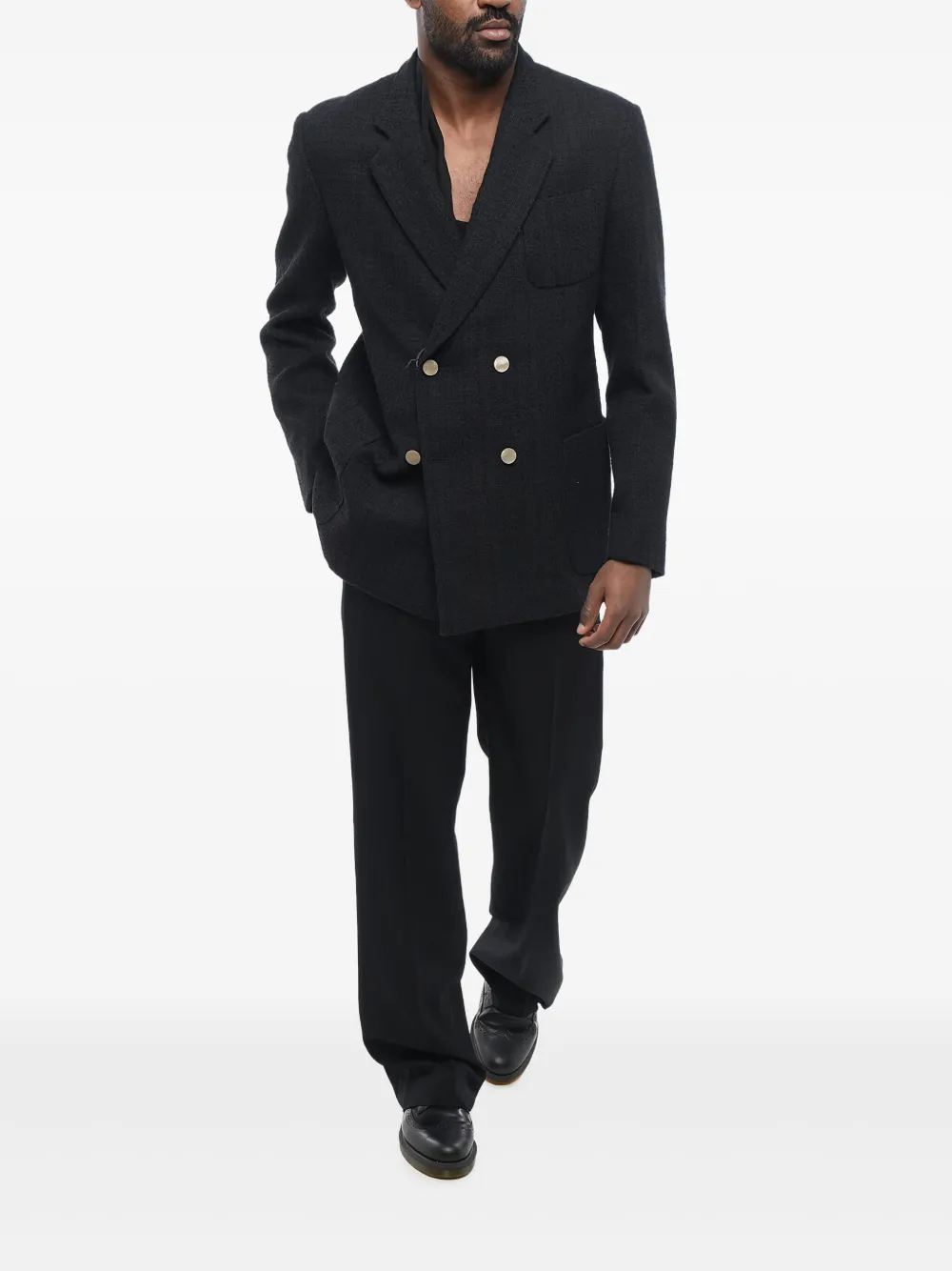 Giorgio Armani double-breasted patch-pocket blazer | Blazers | Image 2