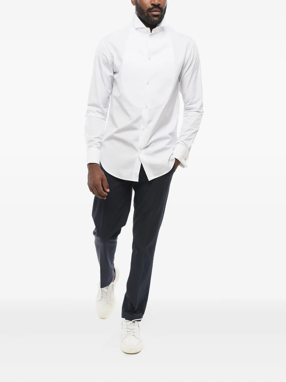 Giorgio Armani wingtip-collar buttoned shirt | Image 2