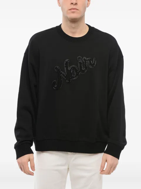 Giorgio Armani embroidered crew neck sweatshirt