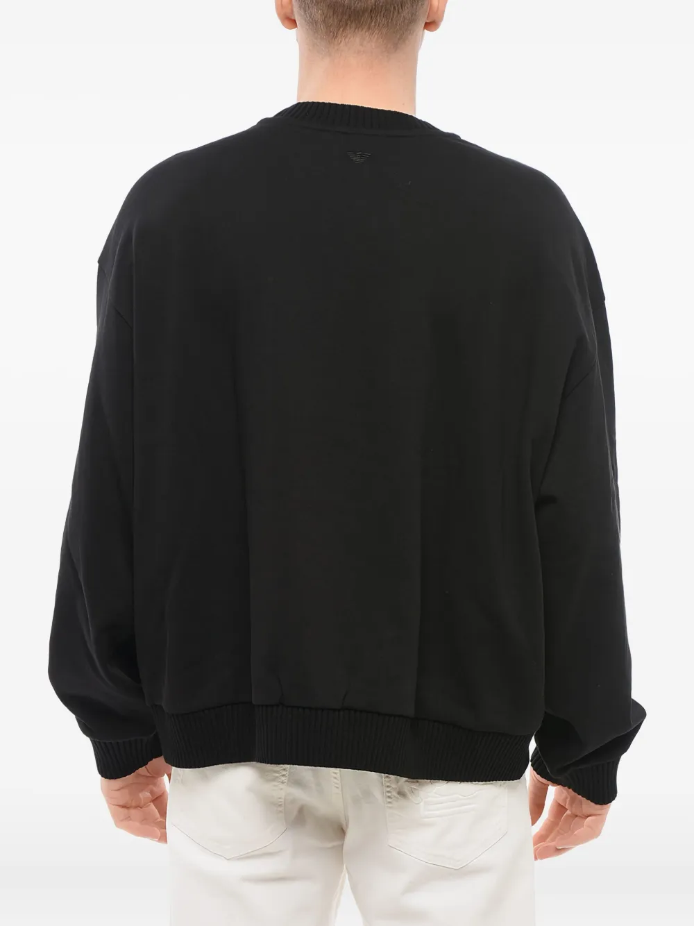 Giorgio Armani Sweater met ronde hals Zwart