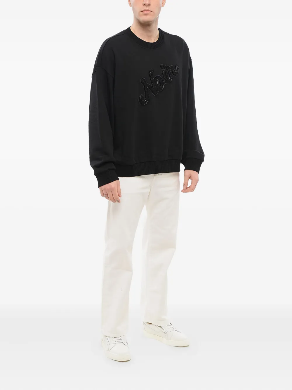 Giorgio Armani embroidered crew neck sweatshirt | Sweatshirts | Image 2