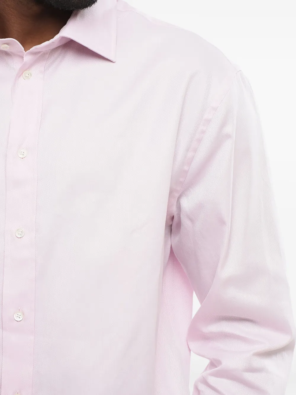 Giorgio Armani cotton shirt Roze
