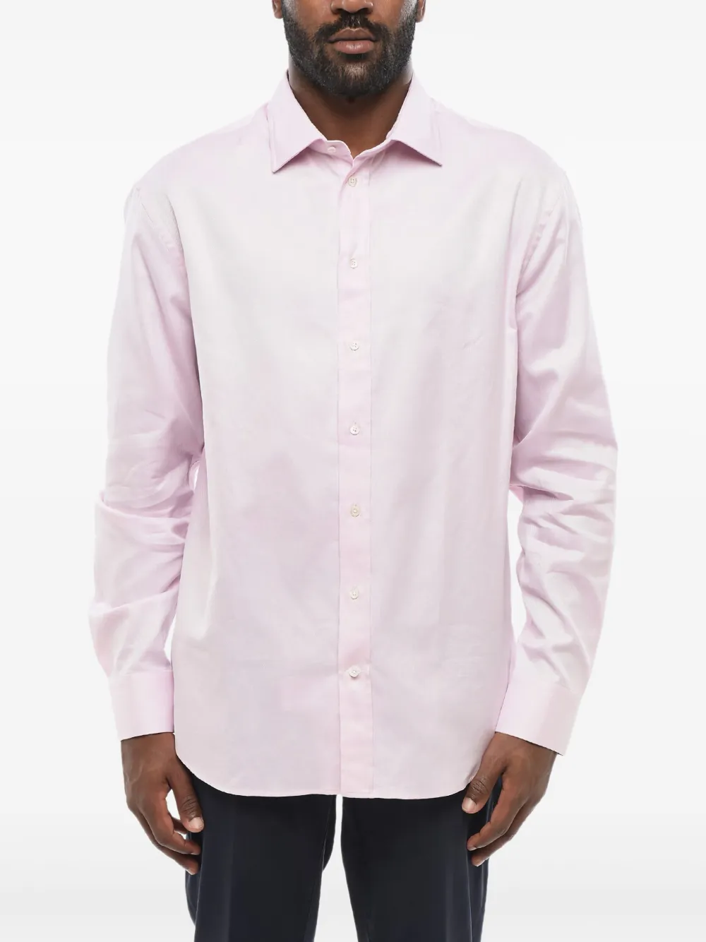 Giorgio Armani cotton shirt Roze